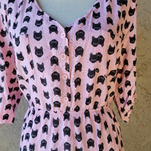 Mimi Chica kitty cat baby pink dress
